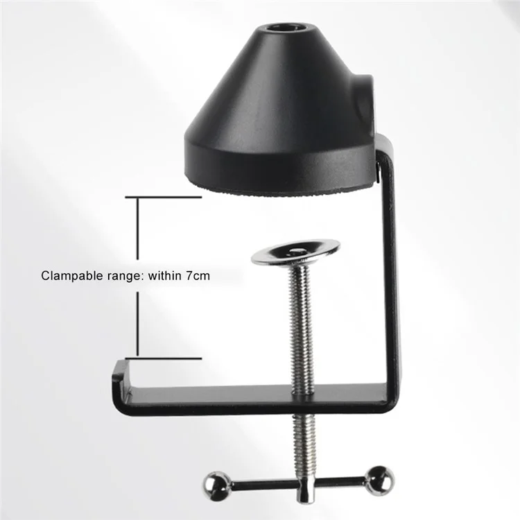 Hsp19 Micro Mic Boom Bras Microphone Stand de Bureau Avec 5 / 8 "vis, Support de Micro à Boom Robuste Pour Une Salle de Radio, Enregistrement, Streaming en Direct