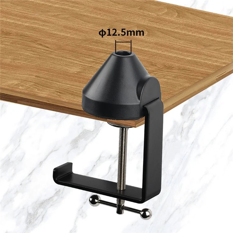 Hsp19 Micro Mic Boom Bras Microphone Stand de Bureau Avec 5 / 8 "vis, Support de Micro à Boom Robuste Pour Une Salle de Radio, Enregistrement, Streaming en Direct