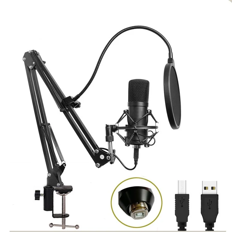 BM-700 Microphone USB Ensemble de Microphone Carte Sonore USB NB35 Microphone du Crochet NB35