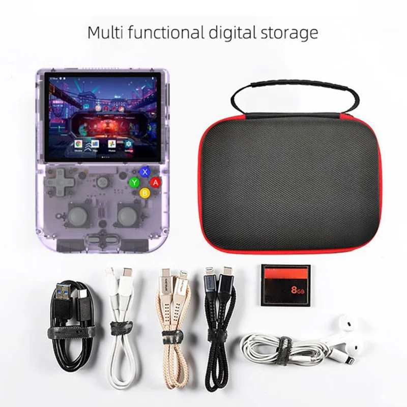 For ANBERNIC RG405V Portable Storage Bag Anti-Impact Game Console EVA Carrying Case