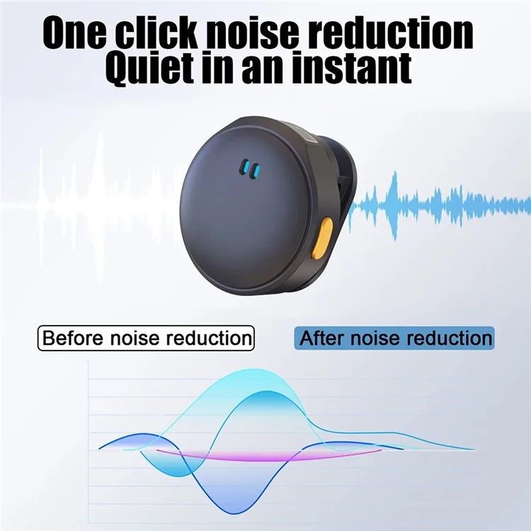 Q8 Outdoor Live Broadcasting Dual Noise Reduction Wireless 2.4G Lavalier Microphone, 2 Mic + 1 Receiver - Type-C Interface