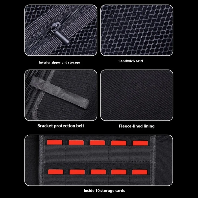 Para AYANEO Pocket S Bolsa de Armazenamento Bolsa de Mão EVA Bolsa de Console de Jogo Portátil Bolsa de Casco Rígido