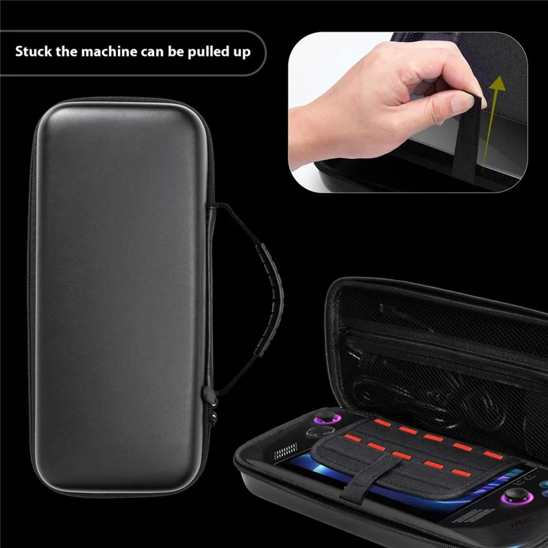 Carrying Case for Asus ROG Ally X Game Console and Accessories Shockproof EVA Handheld Case - White
