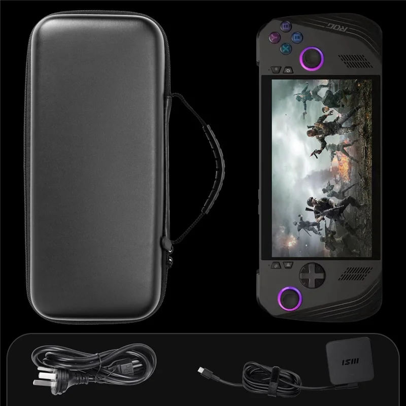 Carrying Case for Asus ROG Ally X Game Console and Accessories Shockproof EVA Handheld Case - White