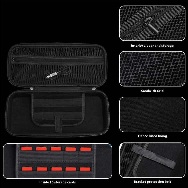 For AYN Odin 2 Mini Case Hard EVA Shockproof Travel Carrying Storage Bag