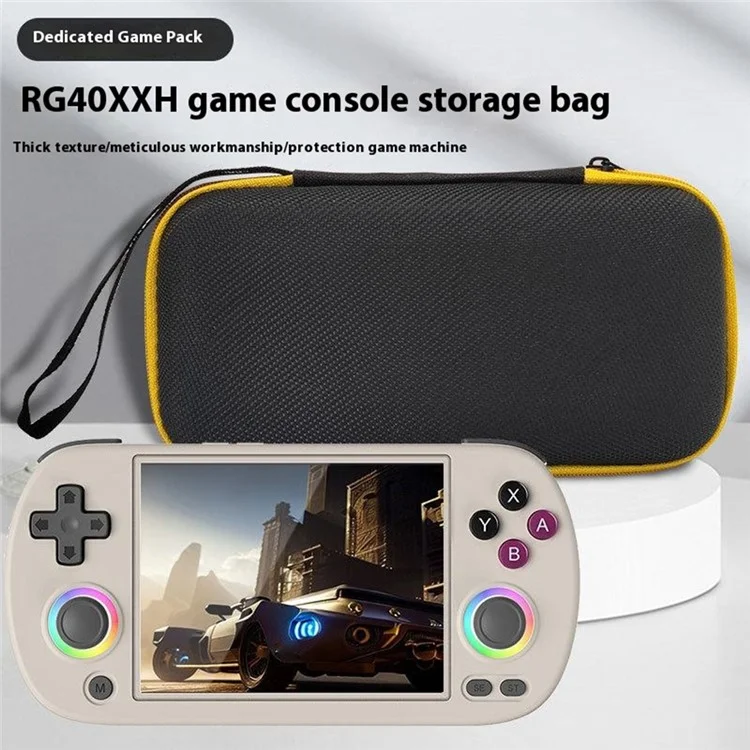 For ANBERNIC RG40XX H Hard Carrying Case EVA Retro Game Travel Storage Holder with Mesh Pocket