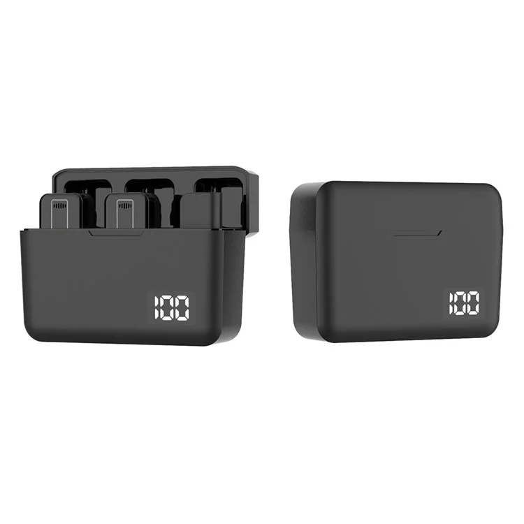 R9 Live Streaming Noise Reduction Wireless Lavalier Microphone, 2 Mic + 1 Receiver - Type-C Plug