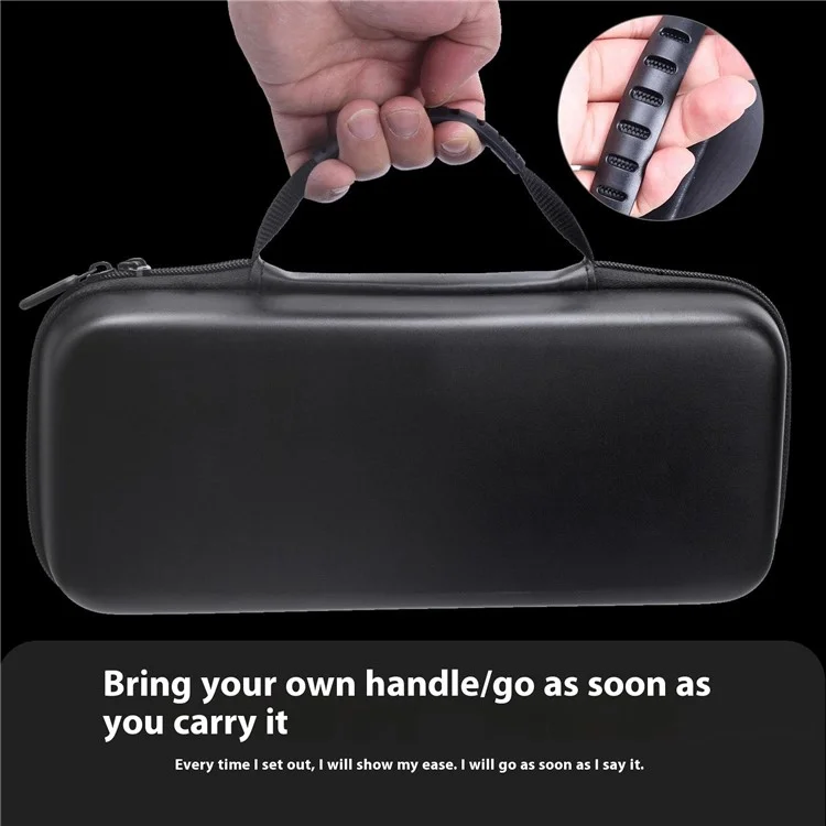 3-in-1-kit Für Asus ROG Ally X Silicon Deckung Tragbares Fahrtransportgehäuse Mit Temperaturem Glasimbilanzschutz - Schwarz
