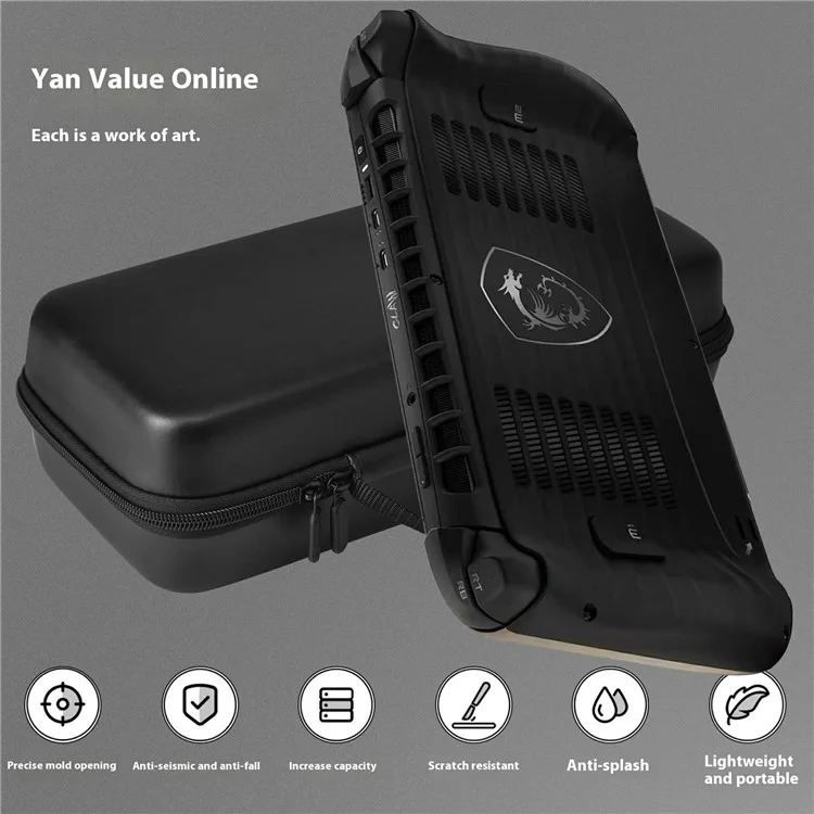 For MSI Claw 8 Carrying Case Handheld Game Console EVA Shockproof Storage Bag