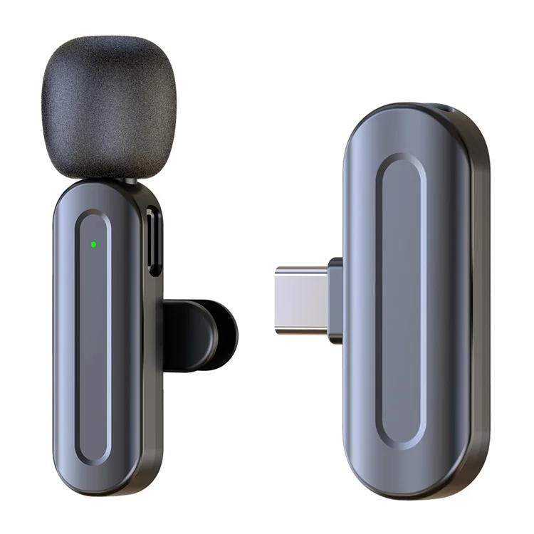 SX25 Type C Interface Lavalier Microphone Noise Reduction Clip On Wireless Mic for Live Streaming