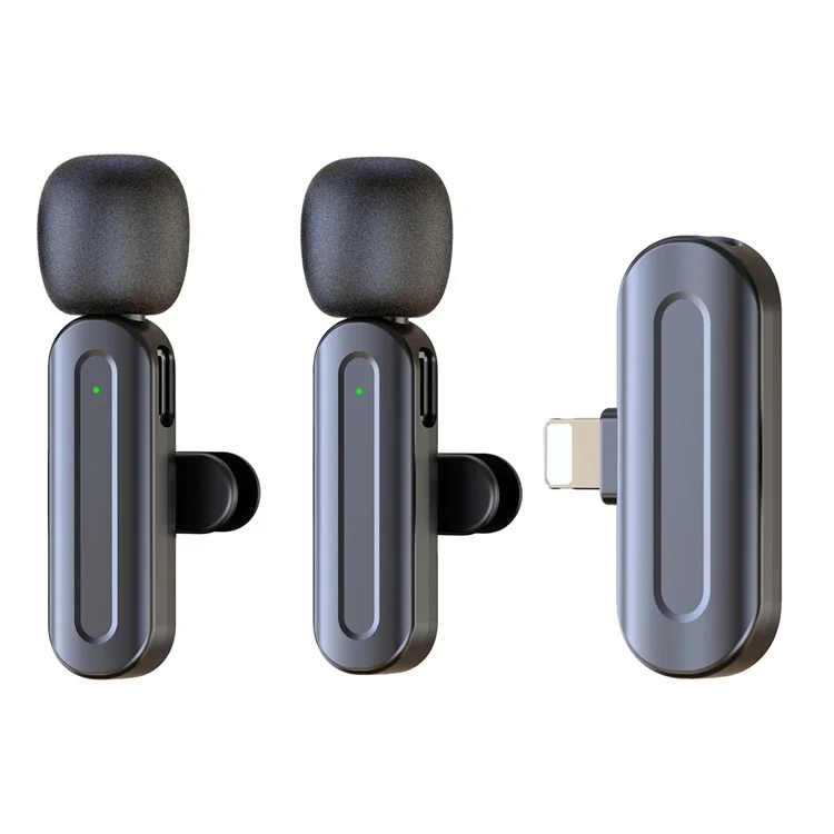 SX25 iP Interface Noise Reduction Wireless Lavalier Microphone for Live Streaming, 2 Mic + 1 Receiver