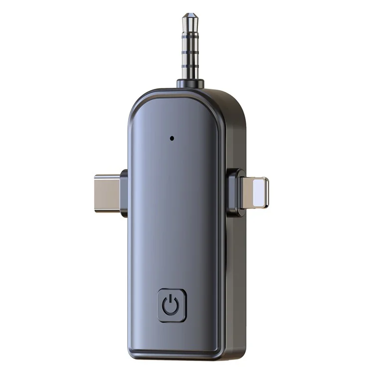 SX26 iP / Tipo C / Micrófono Inalámbrico de Solapa con Reducción de Ruido 3 en 1 para Transmisión en Directo, 2 Micrófonos + 1 Receptor