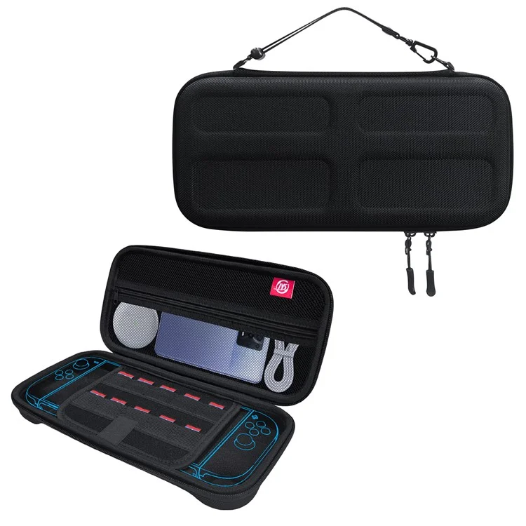 JYS JYS-NS2282 For Nintendo Switch 2 Game Console Portable Carrying Case Game Cards Storage EVA Zipper Bag