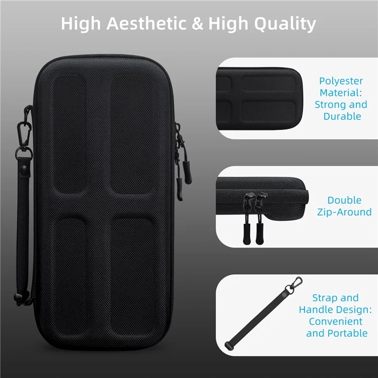 JYS JYS-NS2282 For Nintendo Switch 2 Game Console Portable Carrying Case Game Cards Storage EVA Zipper Bag