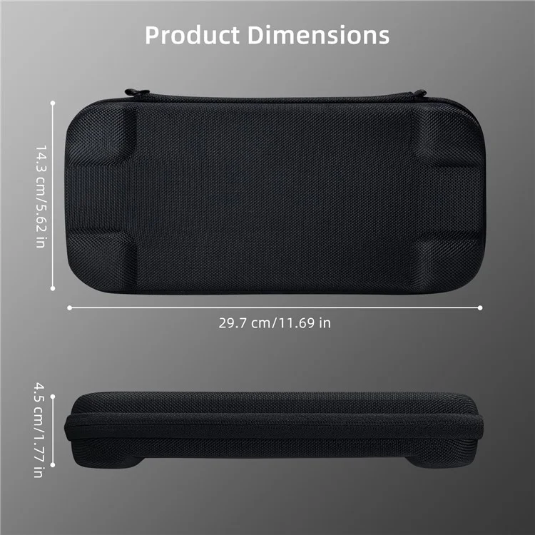JYS JYS-NS2282 For Nintendo Switch 2 Game Console Portable Carrying Case Game Cards Storage EVA Zipper Bag