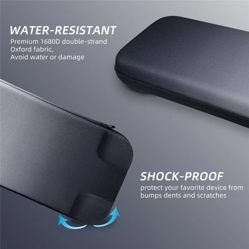 JYS JYS-NS2283 For Nintendo Switch 2 Game Console Carrying Case EVA Protective Storage Bag with Game Card Slots - Black+White