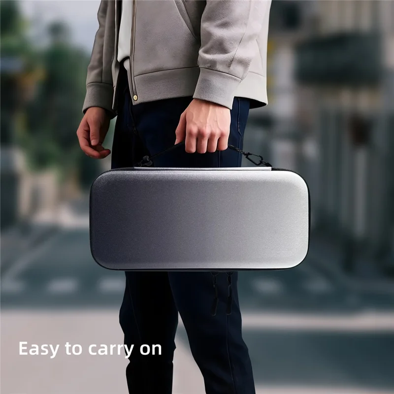 JYS JYS-NS2283 For Nintendo Switch 2 Game Console Carrying Case EVA Protective Storage Bag with Game Card Slots - Black+White