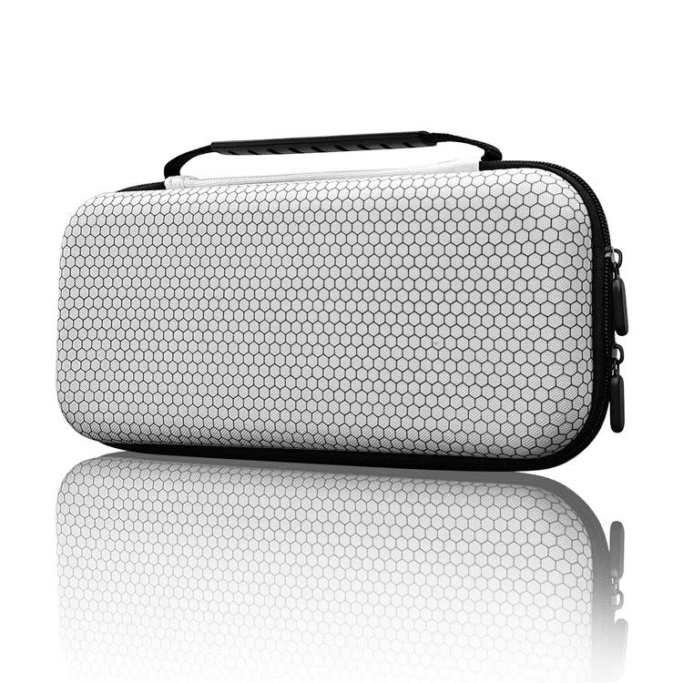 JYS JYS-NS2259 For Nintendo Switch 2 Carrying Case EVA Hard Shell Storage Bag with Game Card Slots - White