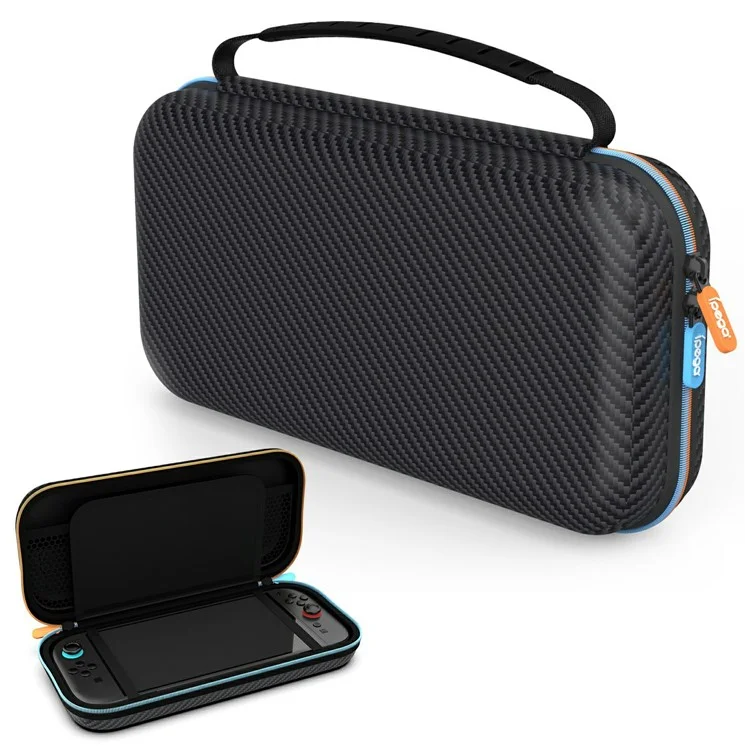 IPEGA PG-SW2005A For Nintendo Switch 2 Carrying Case Carbon Fiber Texture Hard Shell Storage Bag