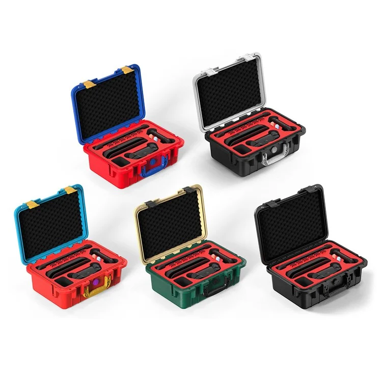 STARTRC JUEGOS Estuche de Almacenamiento para Nintendo Switch 2 ABS Impermeable Portátil con Correa de Hombro - Naranja / Azul