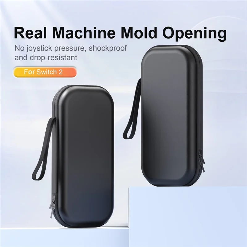STARTRC GAMES For Nintendo Switch 2 Carrying Case Storage Bag Protective Cover with Game Card Slots - Black  /  Without Logo