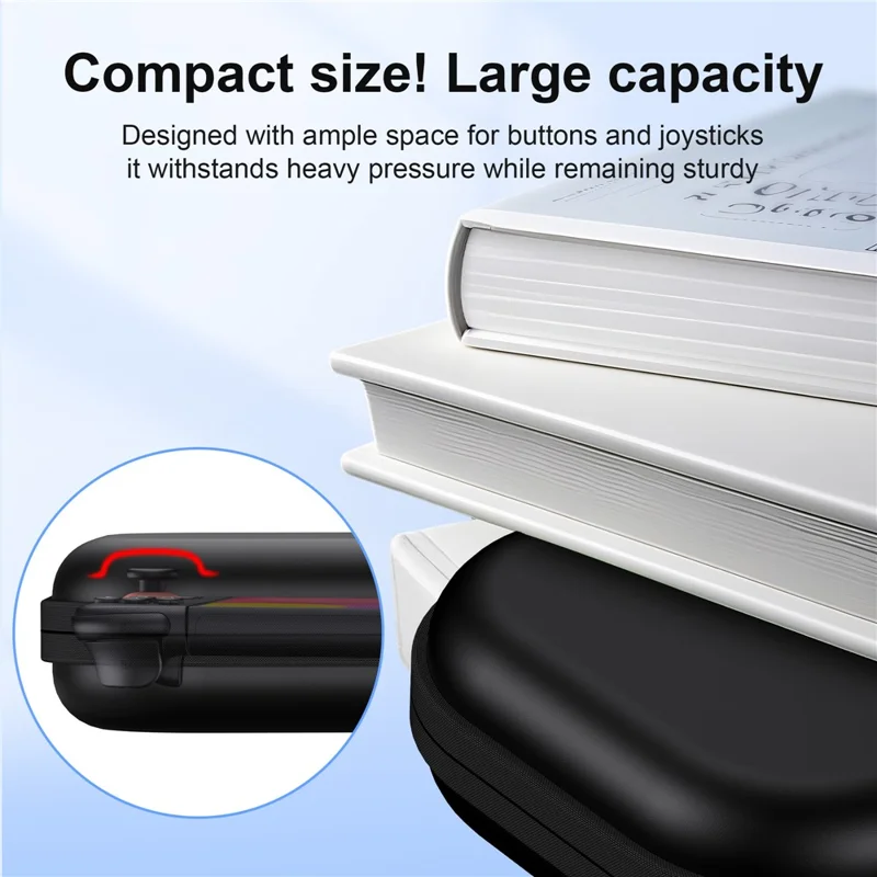 STARTRC GAMES For Nintendo Switch 2 Carrying Case Storage Bag Protective Cover with Game Card Slots - Black  /  Without Logo