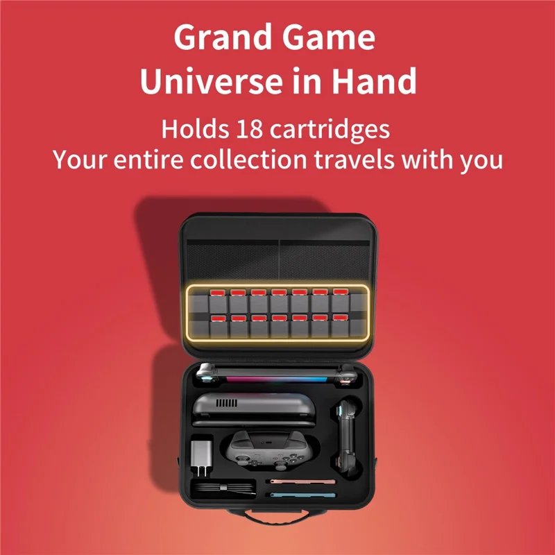 STARTRC SPIELE Für Nintendo Switch 2 Aufbewahrungskoffer Multifunktionale Reisetasche mit Schultergurt - Schwarz
