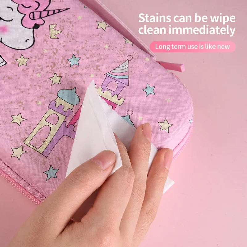 Custodia per Nintendo Switch 2 con Borsa Portaoggetti con Chiusura a Cerniera e Motivo Castello di Cavallo Arcobaleno Carino