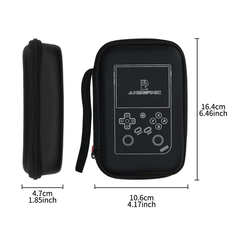 ANBERNIC For ANBERNIC RG35XX Pro Handheld Game Console Carrying Case PU Leather Storage Bag