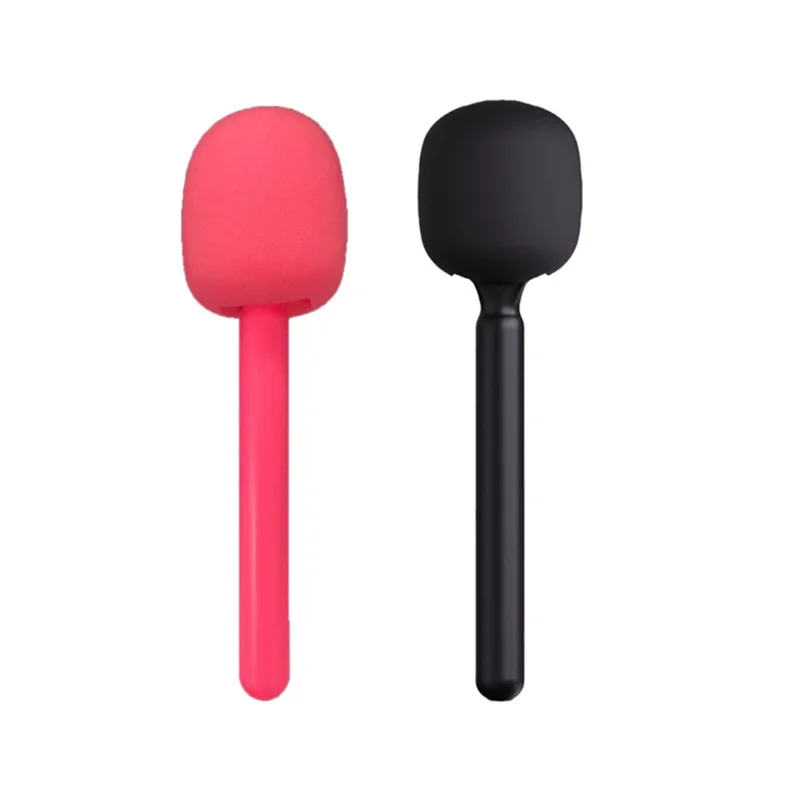 XWJ70 Micrófono de Mano Profesional con Brazo para Grabación de Entrevistas, Compatible con Micrófonos Inalámbricos de Solapa - Negro