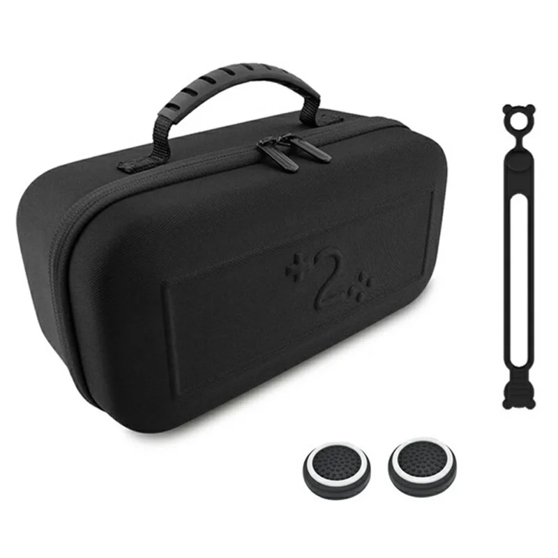 For Nintendo Switch 2 Carrying Case Large Capacity Storage Bag with Fixing Strap and Joystick Caps