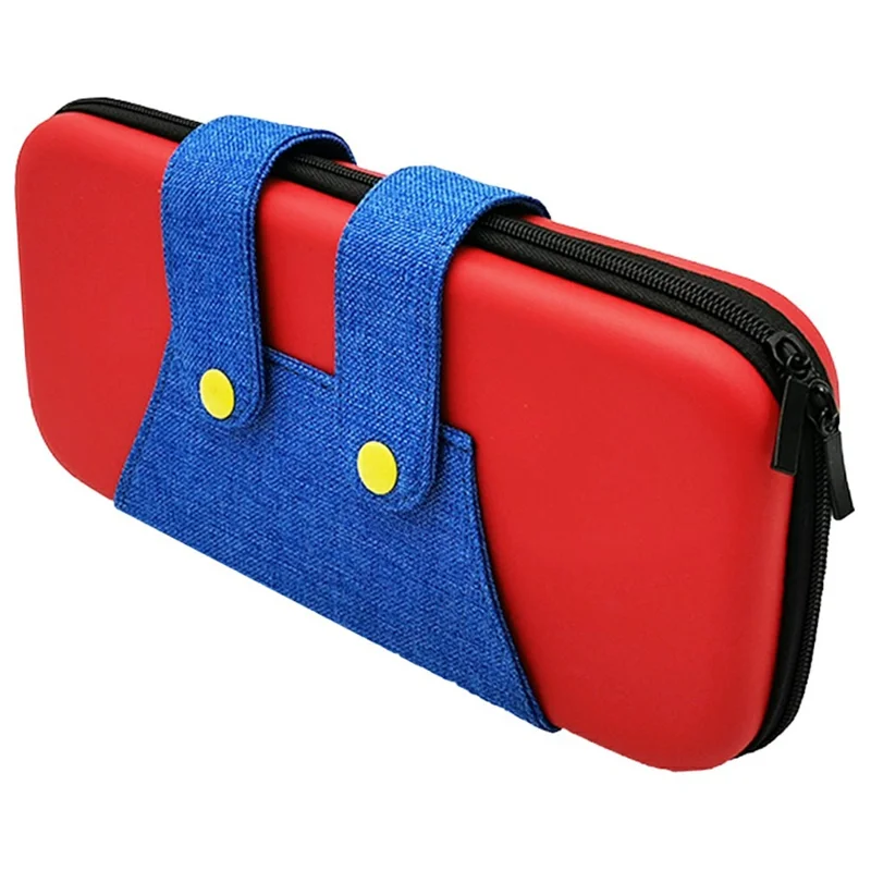 Set de Funda Protectora para Nintendo Switch 2 con 6 Accesorios de Juego, Kit de Almacenamiento con Protector de Pantalla y Fundas para Joysticks - Rojo