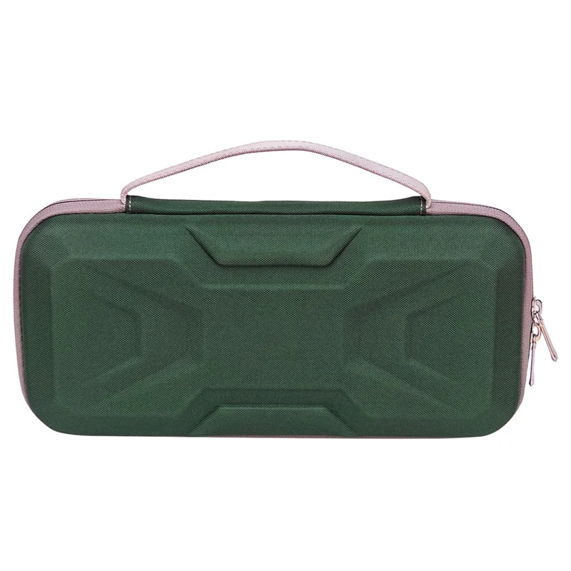 For Nintendo Switch 2 Console Mecha Style EVA Carrying Case with Cable Tie Joystick Caps Set - Blackish Green
