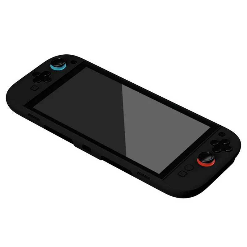 For Nintendo Switch 2 Console Storage Case Silicone Protective Cover with Joystick Caps - Black