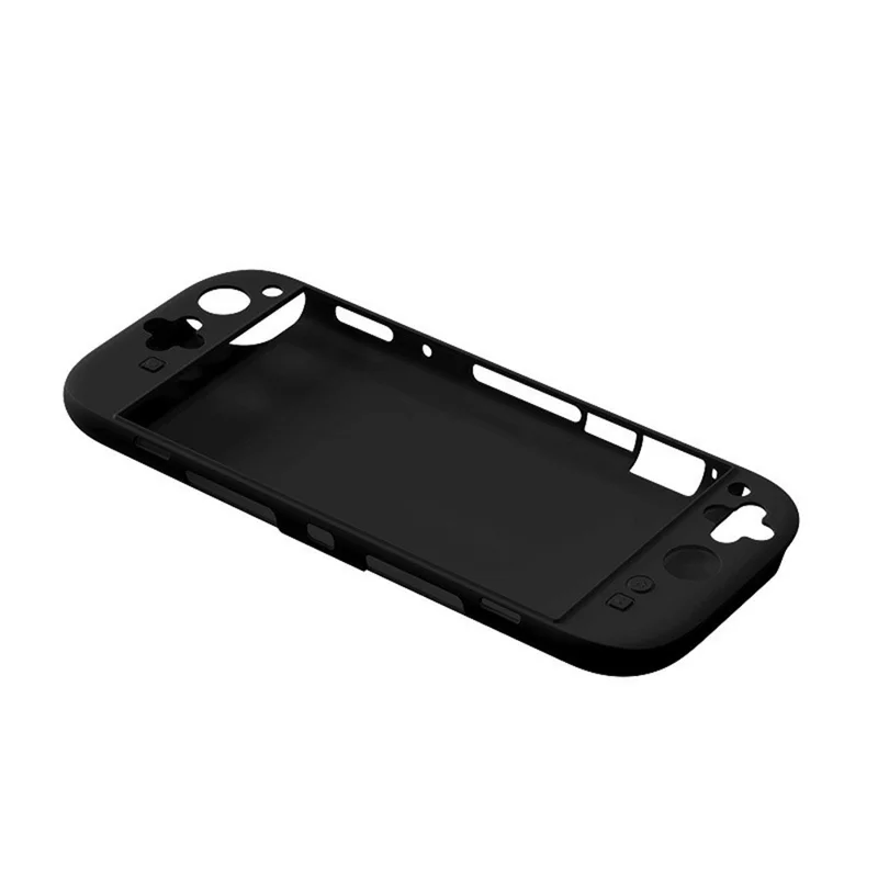 For Nintendo Switch 2 Console Storage Case Silicone Protective Cover with Joystick Caps - Black