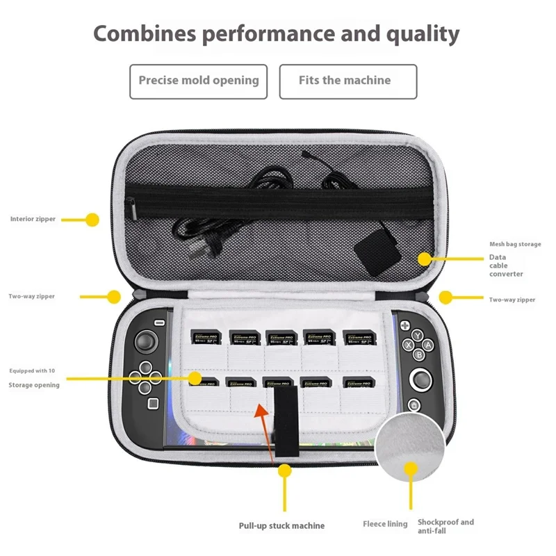 Custodia di Archiviazione per Nintendo Switch 2 Borsa per Console per Videogiochi Portatile Custodia Protettiva EVA
