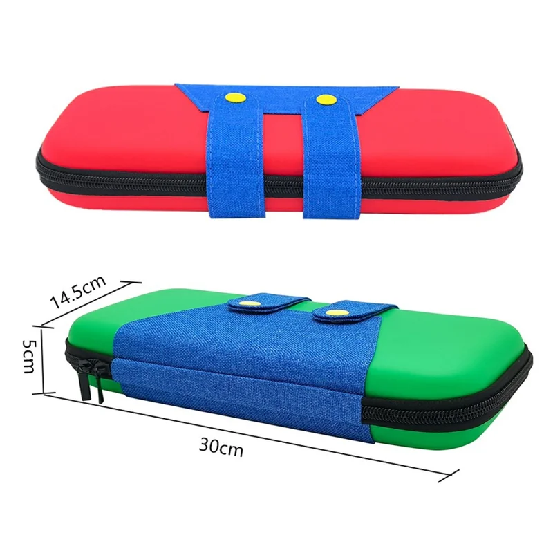 For Nintendo Switch 2 Storage Bag TPU Controller Cover Tempered Glass Screen Protector Set - Red