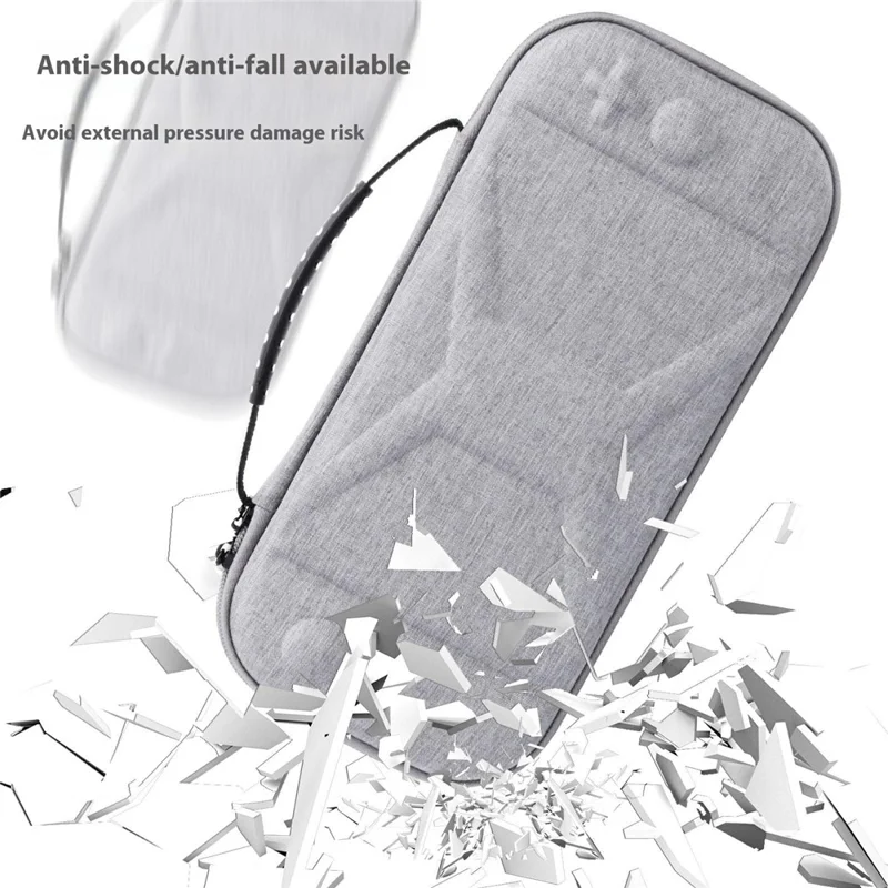 For Nintendo Switch 2 EVA Snowflake Fabric Handheld Carrying Case Shock Resistant Storage Bag