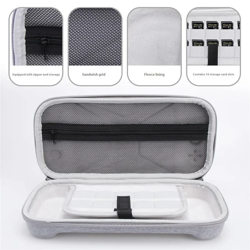 For Nintendo Switch 2 EVA Snowflake Fabric Handheld Carrying Case Shock Resistant Storage Bag
