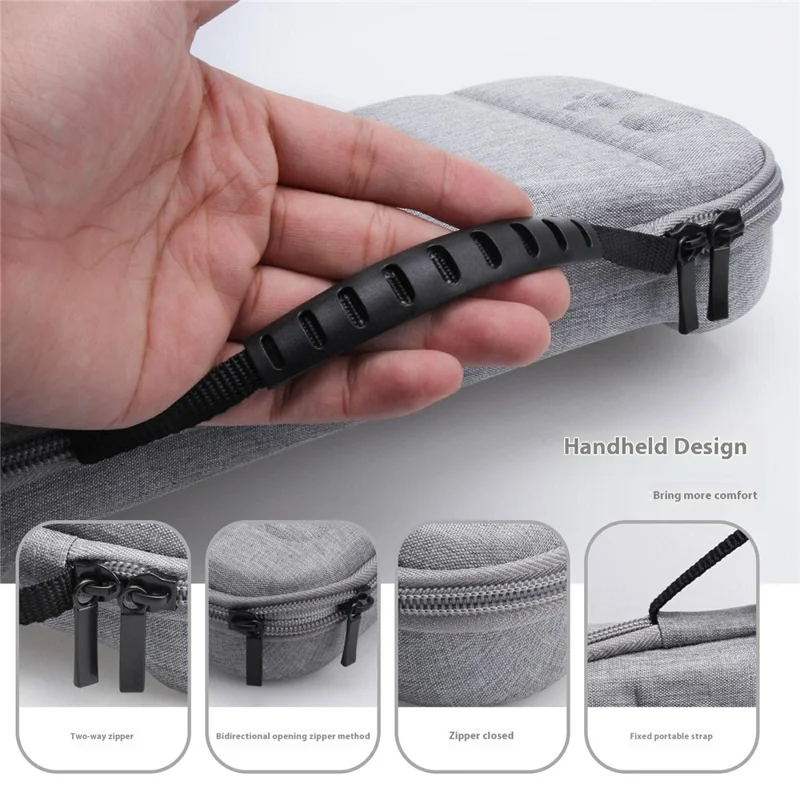 For Nintendo Switch 2 EVA Snowflake Fabric Handheld Carrying Case Shock Resistant Storage Bag