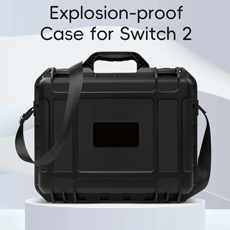 For Nintendo Switch 2 Protective Hard Shell Carrying Case Shock Absorbing Portable Game Console Storage Box