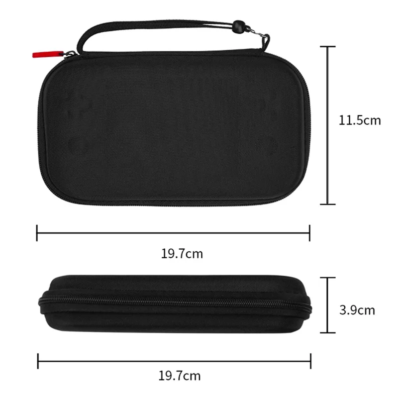 For AMPOWN RG477M Handheld Game Console Storage Case Portable Accessories Bag