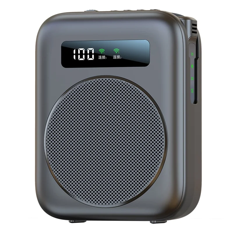 M10 Amplificatore audio wireless compatibile con Bluetooth Altoparlante con doppio microfono a revers per insegnamento, riunioni e performance - Bianco