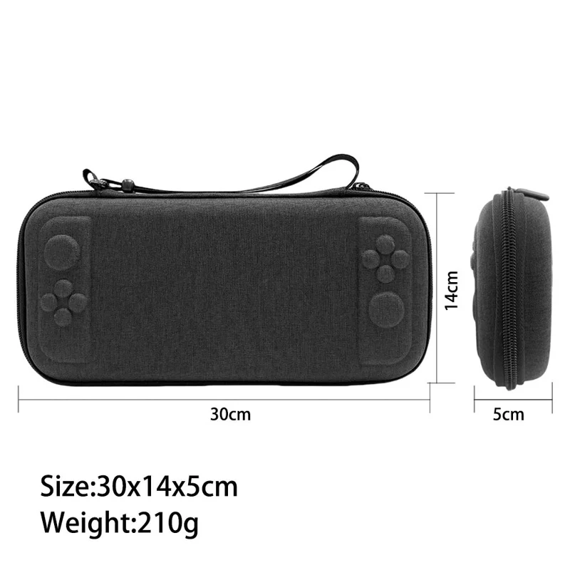 Estojo de Transporte para Nintendo Switch 2 - Case Rígido em EVA com Amarras para Cabos, Capas para Polegar e Conjunto de Acessórios