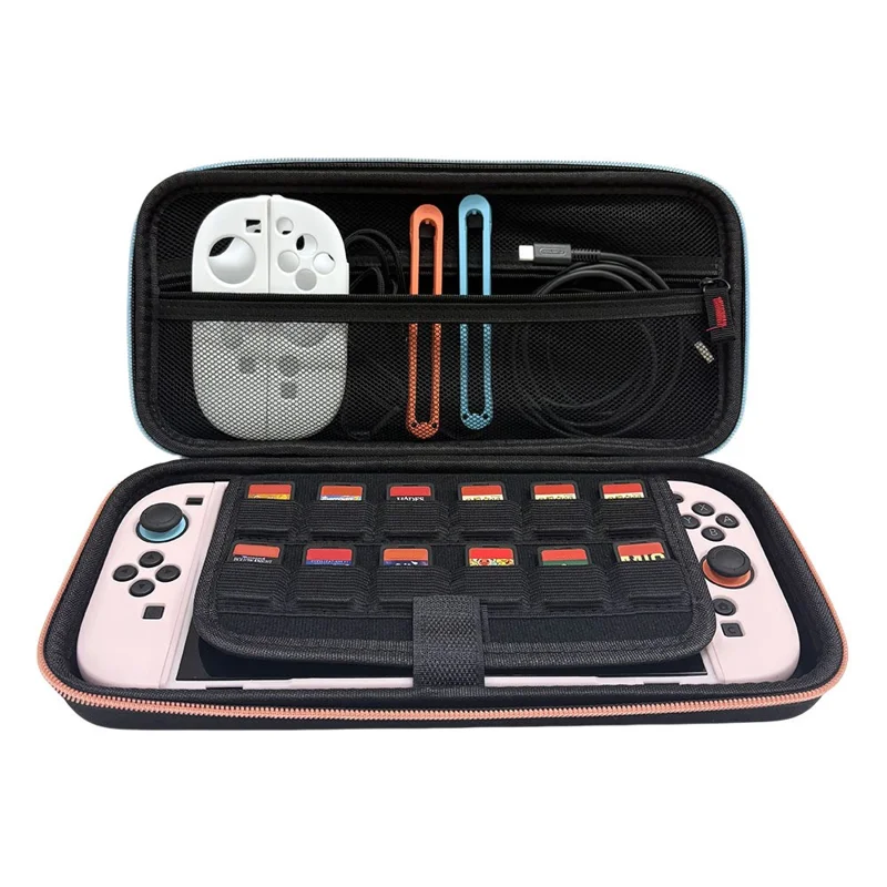 Kit de Acessórios para Nintendo Switch 2: Bolsa de Armazenamento Portátil com Presilhas de Cabo, Capas para Joystick