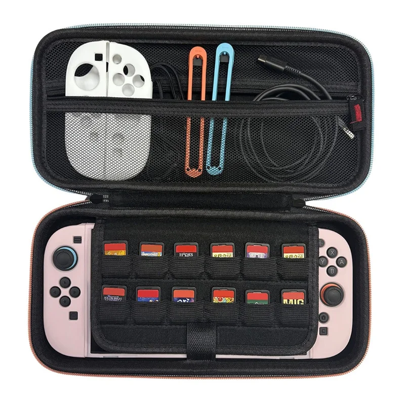 Kit de Acessórios para Nintendo Switch 2: Bolsa de Armazenamento Portátil com Presilhas de Cabo, Capas para Joystick