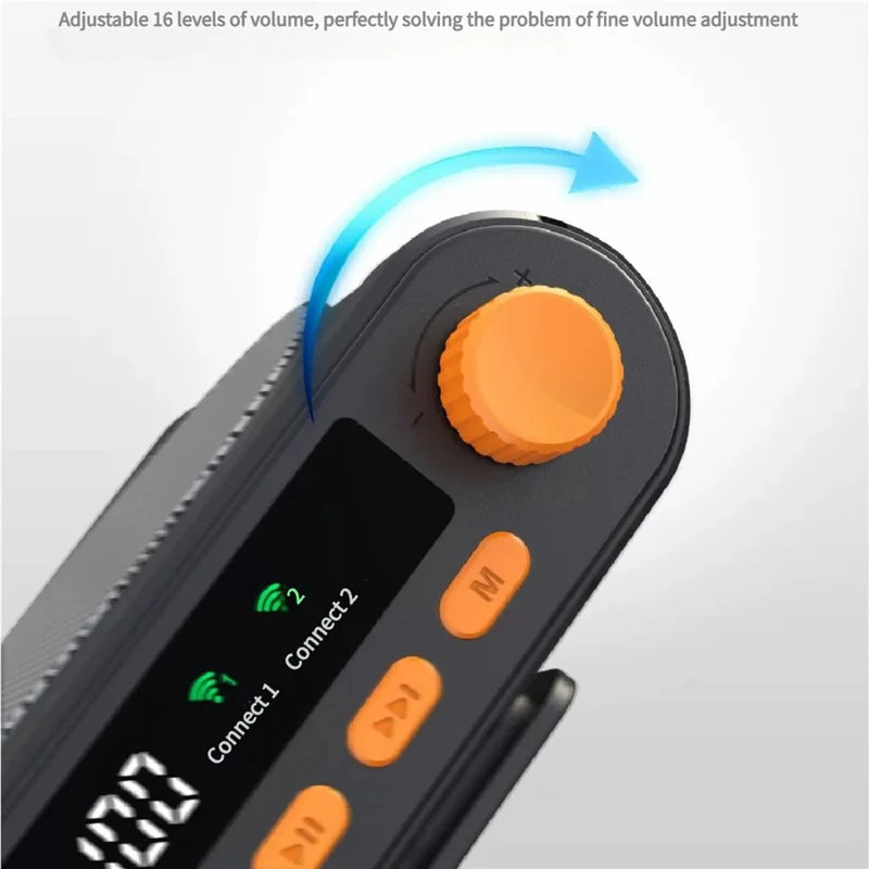 M29 Magnetic Wireless Clip-on Dual Microphone Portable Sound Amplifier for Teaching / Conferences / Performances - White