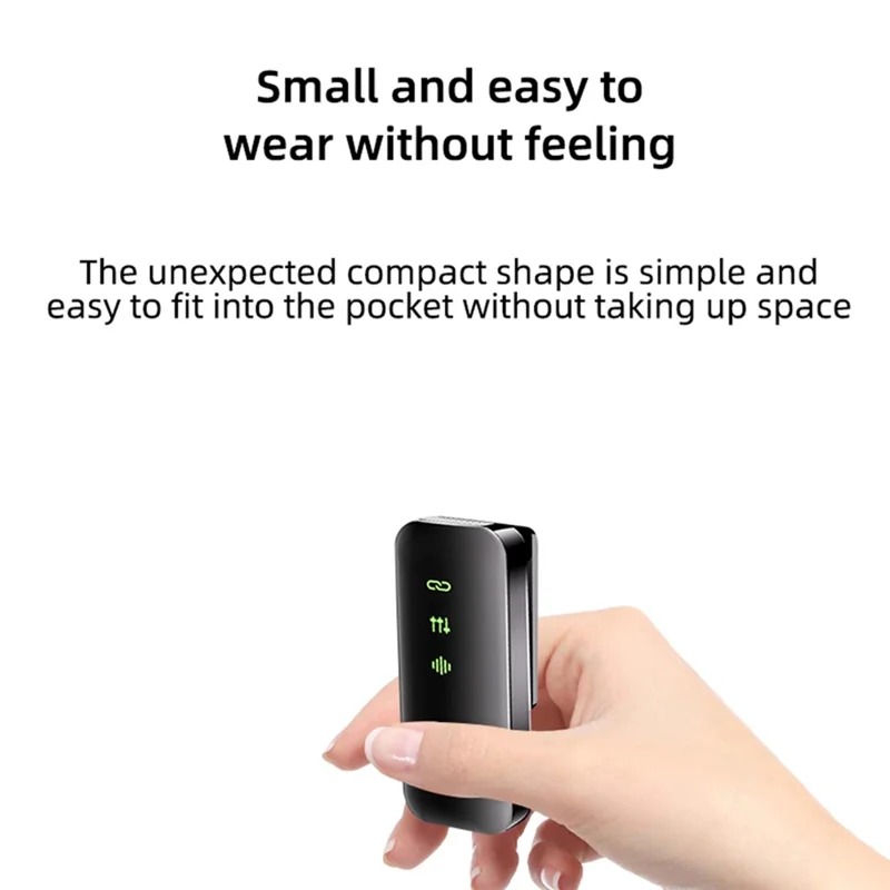 S51 Wireless Lavalier Microphone with Digital Display Charging Case AI Noise Reduction Clip On Mic, 2 Mic + 2 Receiver