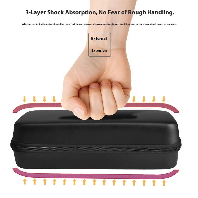 For MSI Claw A8 BZ2EM with Ryzen Z2 Extreme Gaming Console Storage Bag Hard EVA Carrying Case