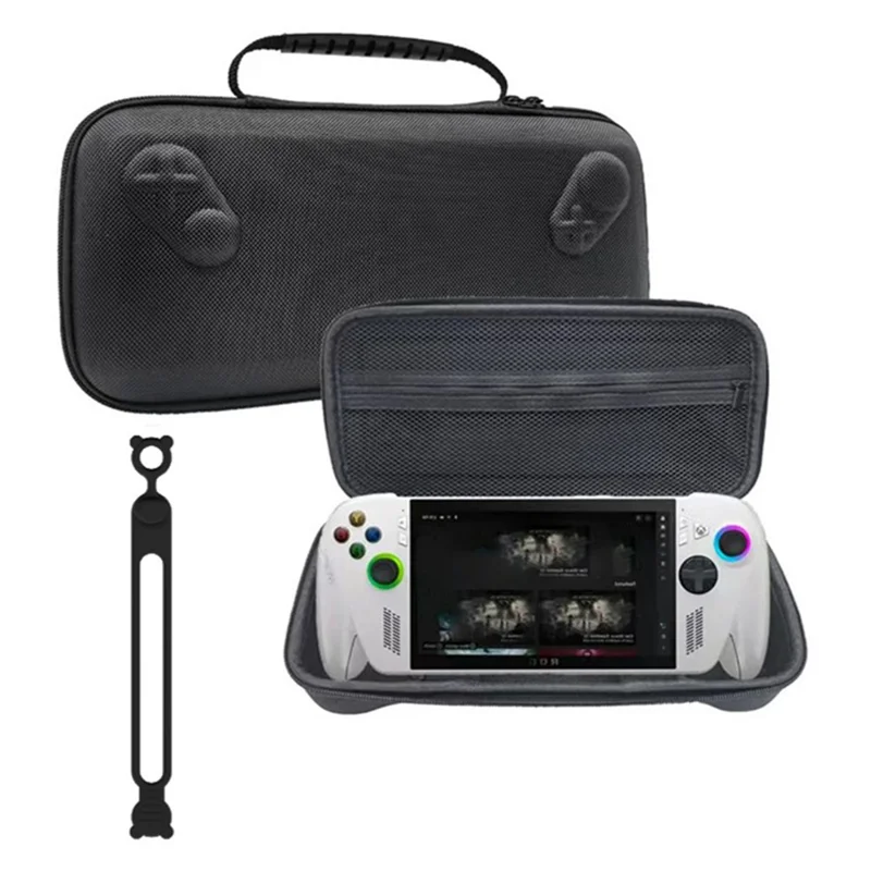 Draagtas voor draagbare gameconsole Asus ROG Xbox Ally X (2025) met siliconen kabelbinder